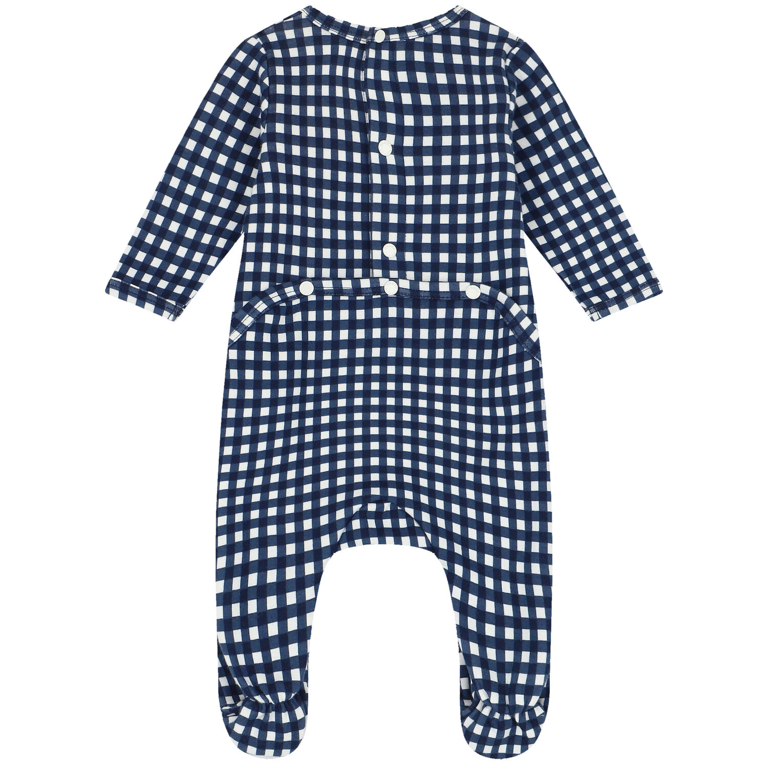 أفرول أولاد بالشعار باللون الأبيض والكحلى (2 قطع), 1, hi-res